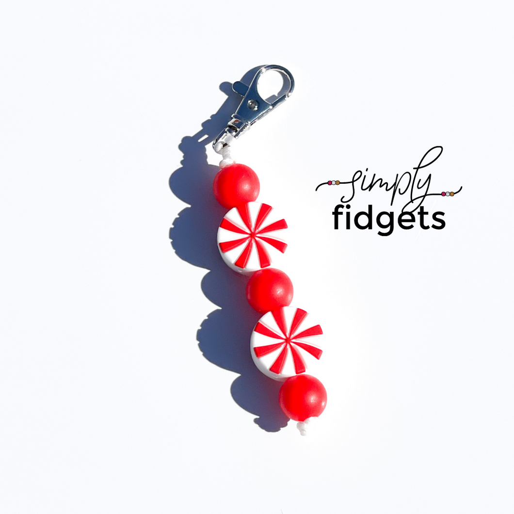 Peppermint Fidget Keychain